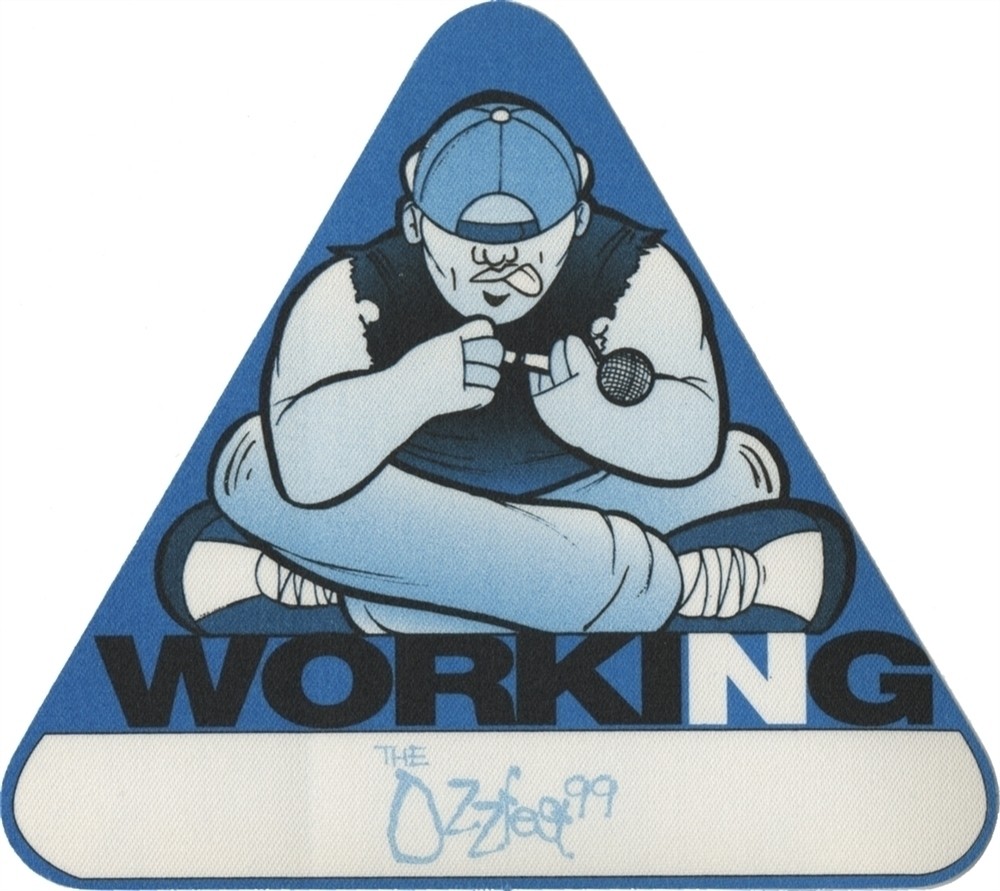 Slayer 1999 Ozzfest tour w/ Black Sabbath Deftones Working Crew Backstage Pass