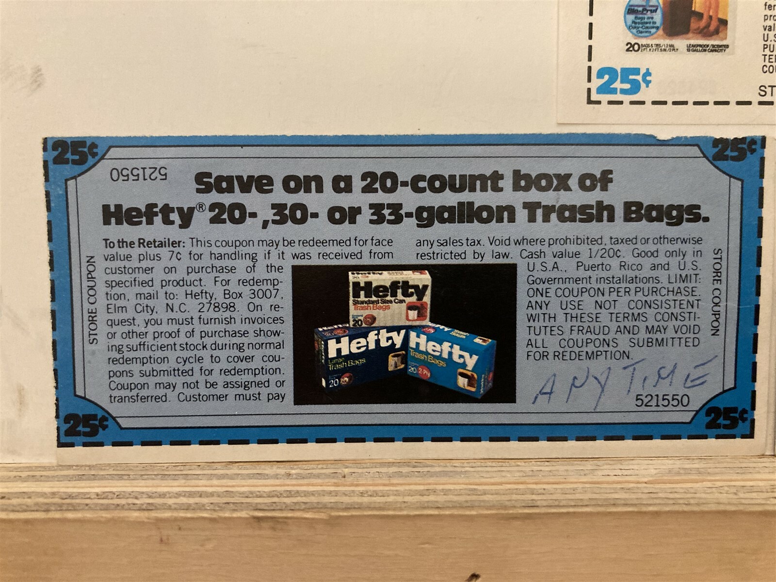 1982 1983 Hefty Garbage Can Bags Expired Manufacturer Coupons