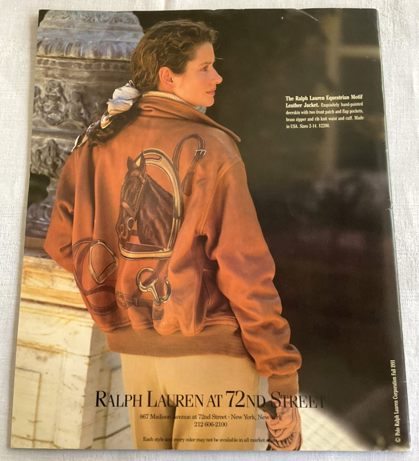 POLO Ralph Lauren Fall 1991 store catalog Vintage 12.5″ X 12.25″