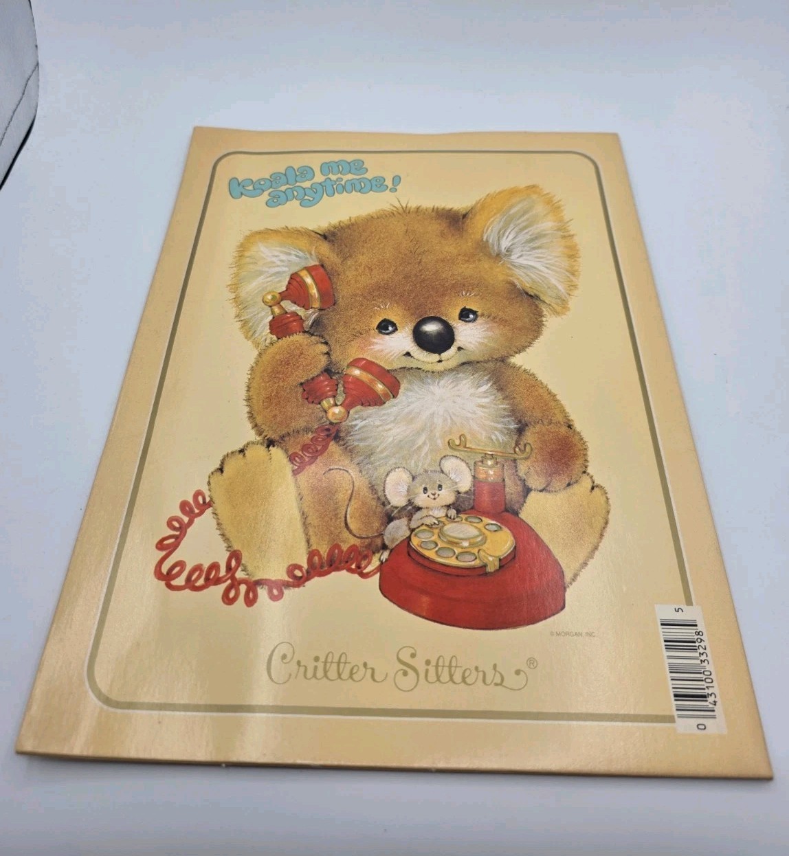 Vintage Mead Critter Sitters Portfolio Folder Koala Me Anytime 80s School Supply