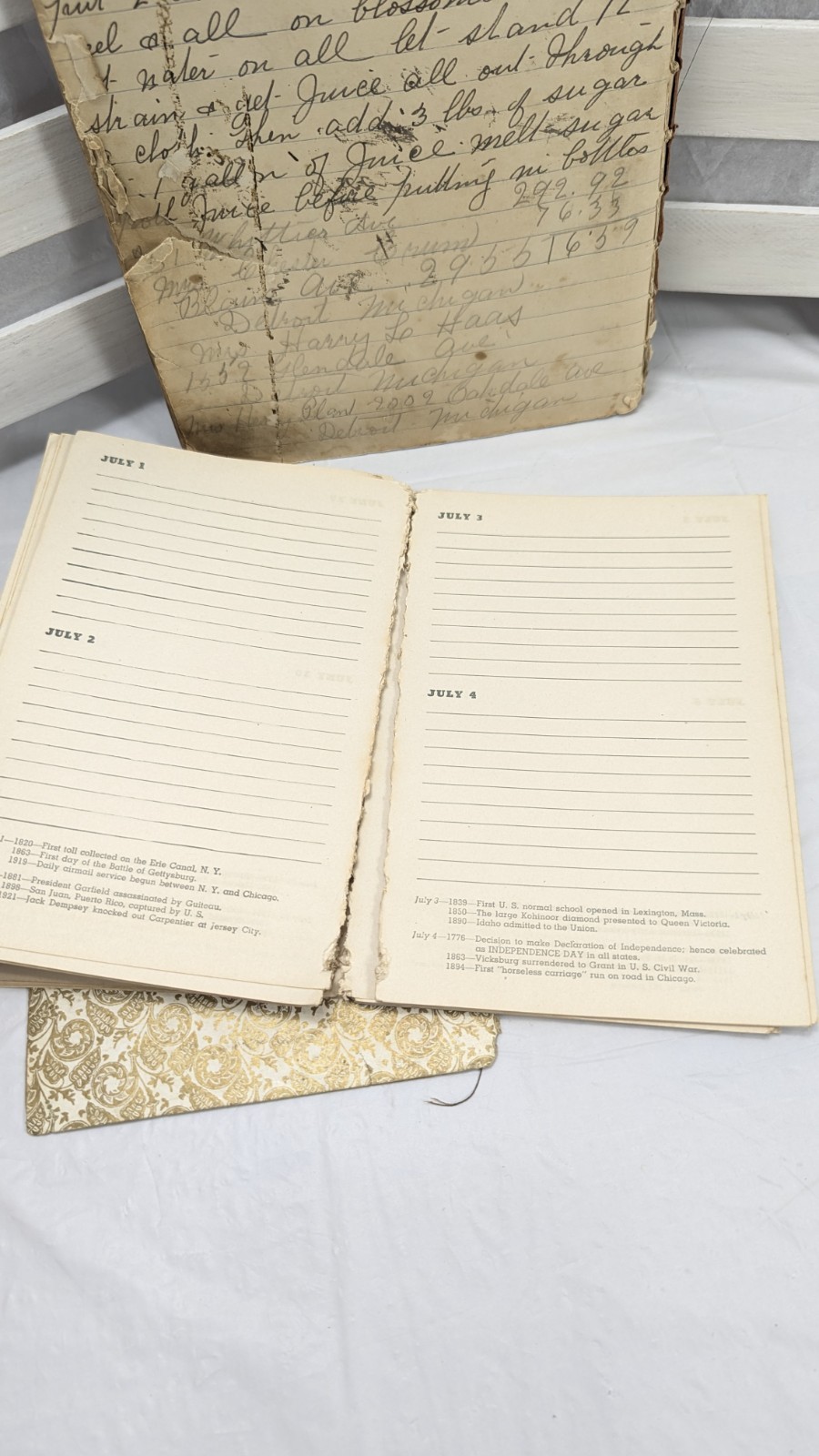 Vintage Diaries Lot of 3 Early 1900’s