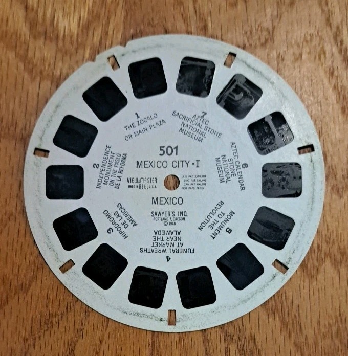 Mexico City – 1 Viewmaster Reel No 501 Year 1948