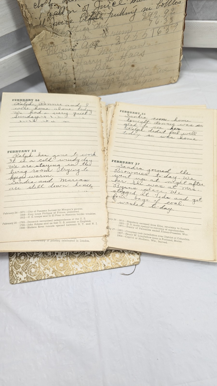 Vintage Diaries Lot of 3 Early 1900’s