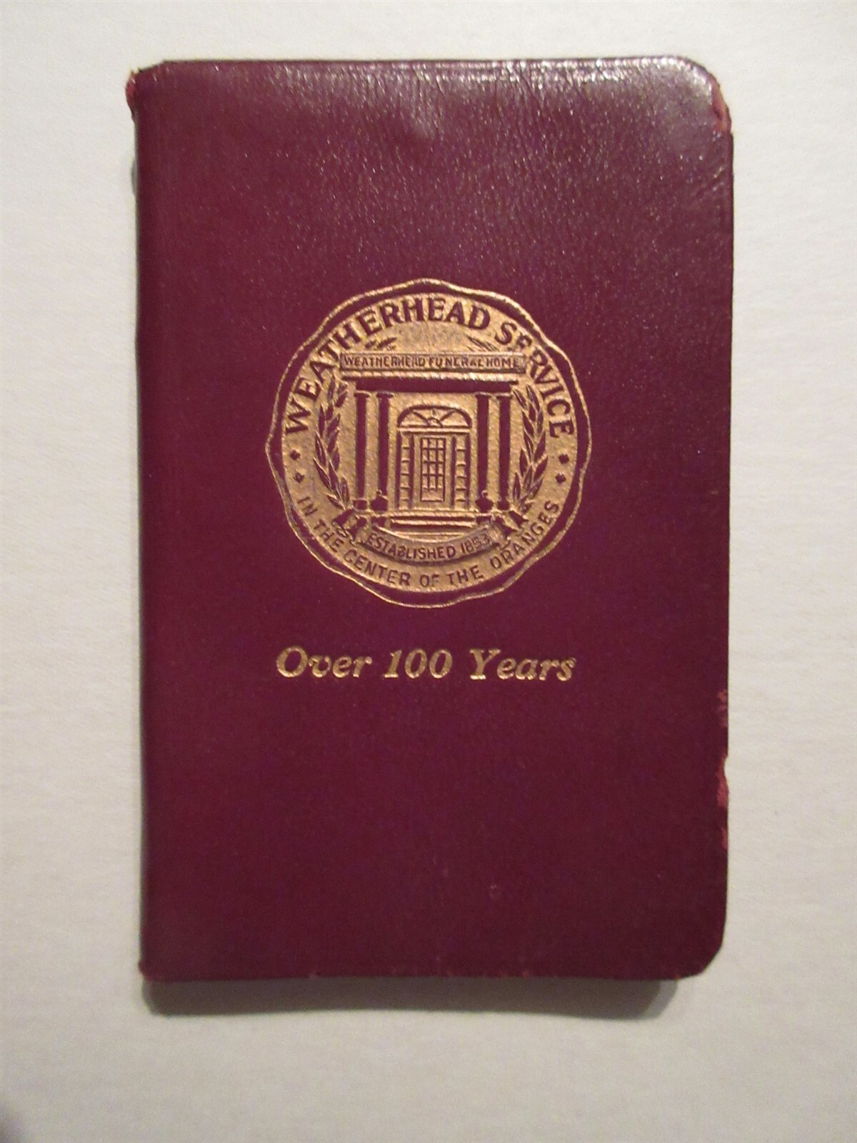 1955 Weatherhead Funeral Home Orange, NJ Calendar booklet