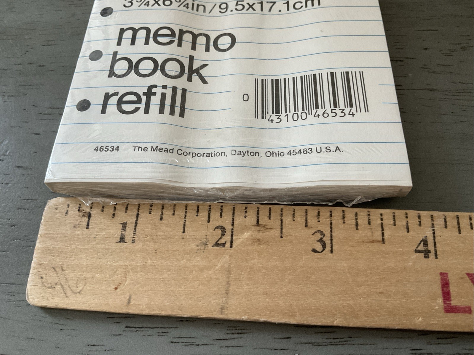 VTG Mead Memo Book Refill Lined 6 Ring Loose Leaf Paper 80 Sheets NOS 46534