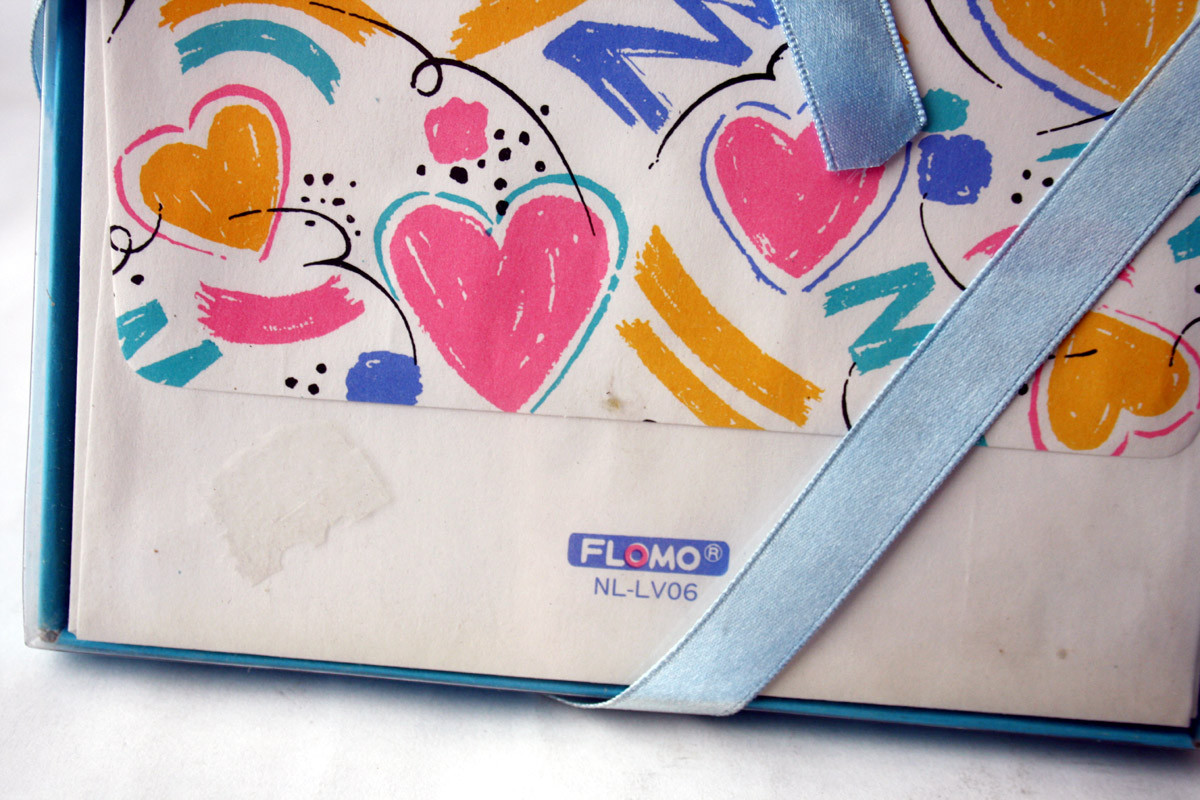 VINTAGE 80’S FLOMO 24X ENVELOPES + 24X PAPER STATIONERY LETTER SET TAIWAN NEW !