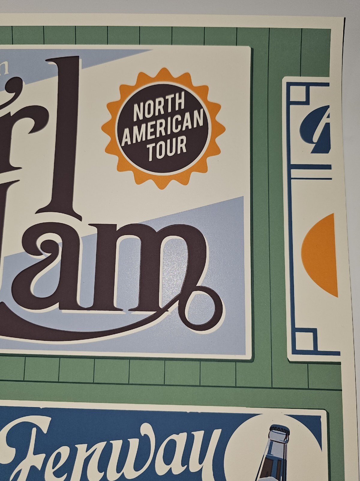Pearl Jam Boston 2016 Steve Thomas VARIANT Poster Signed Print Fenway The Catch