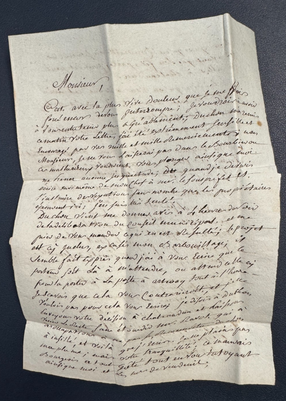 Letter From ARTENAY To ORLEANS / Circa 1800 / MP 43/ARTENAY – Price 100 Euros