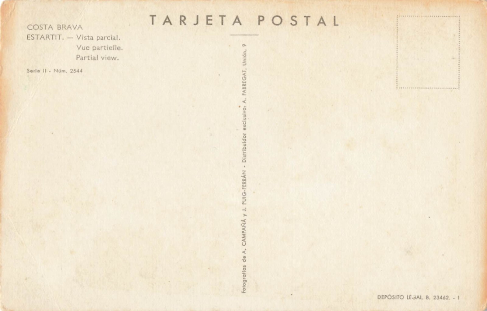 Postcard Spain Costa Brava