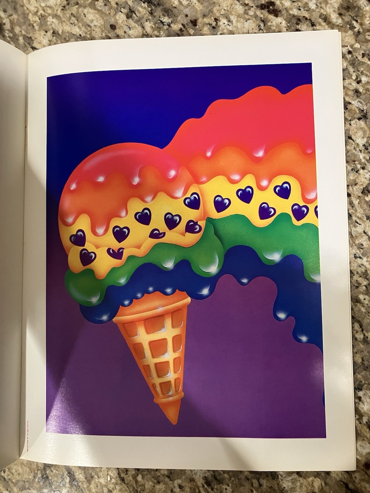 Lisa Frank Vintage 80’s Poster Book Unicorn Hearts 12 Posters New RARE