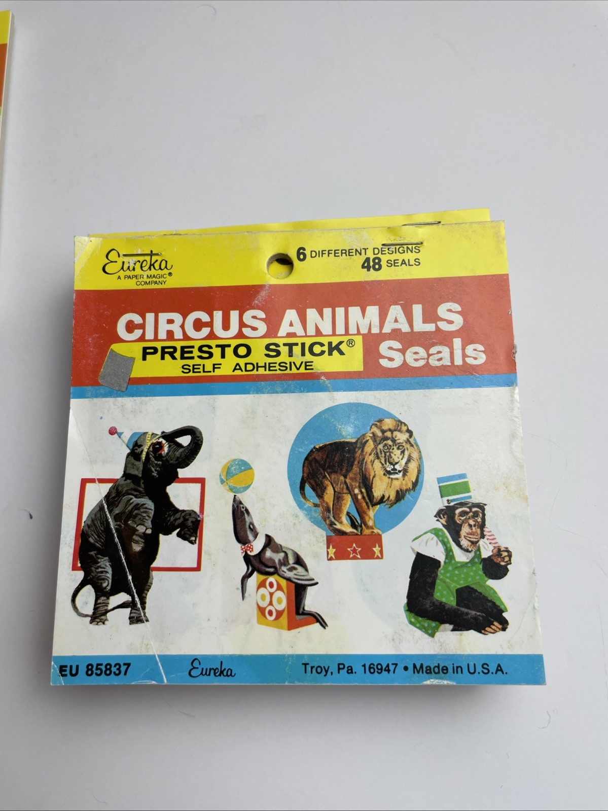Vintage Lot Of Seals Eureka ANIMALS Dogs Jungle Cats Horse Birds Cute Etc