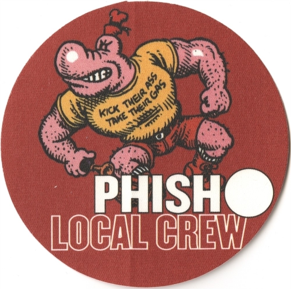 Phish 2003 concert tour Robert Crumb Local Crew Backstage Pass
