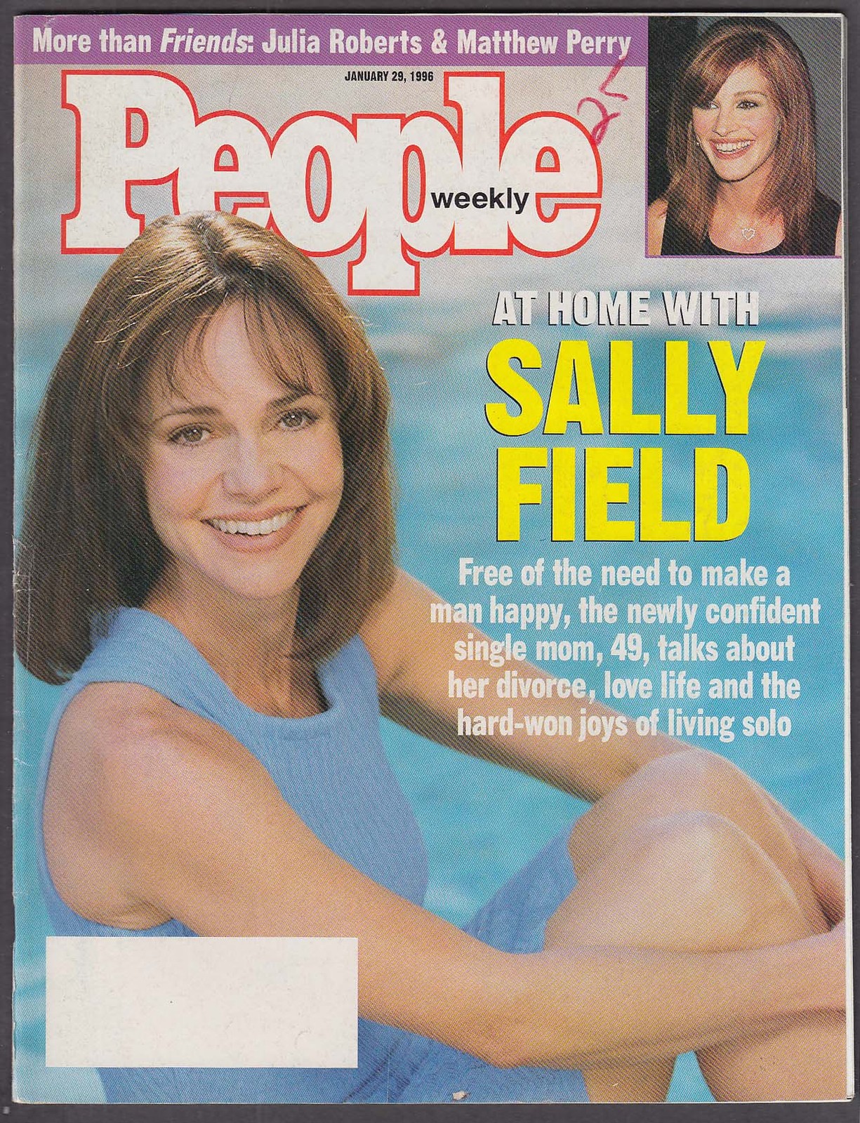 PEOPLE Sally Field Julia Roberts Matthew Perry 1/29 1996