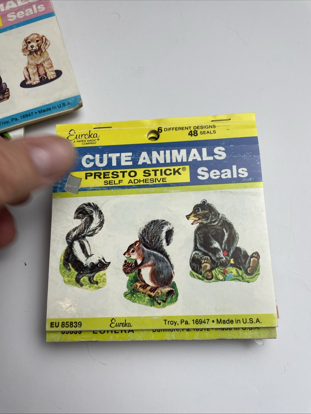 Vintage Lot Of Seals Eureka ANIMALS Dogs Jungle Cats Horse Birds Cute Etc