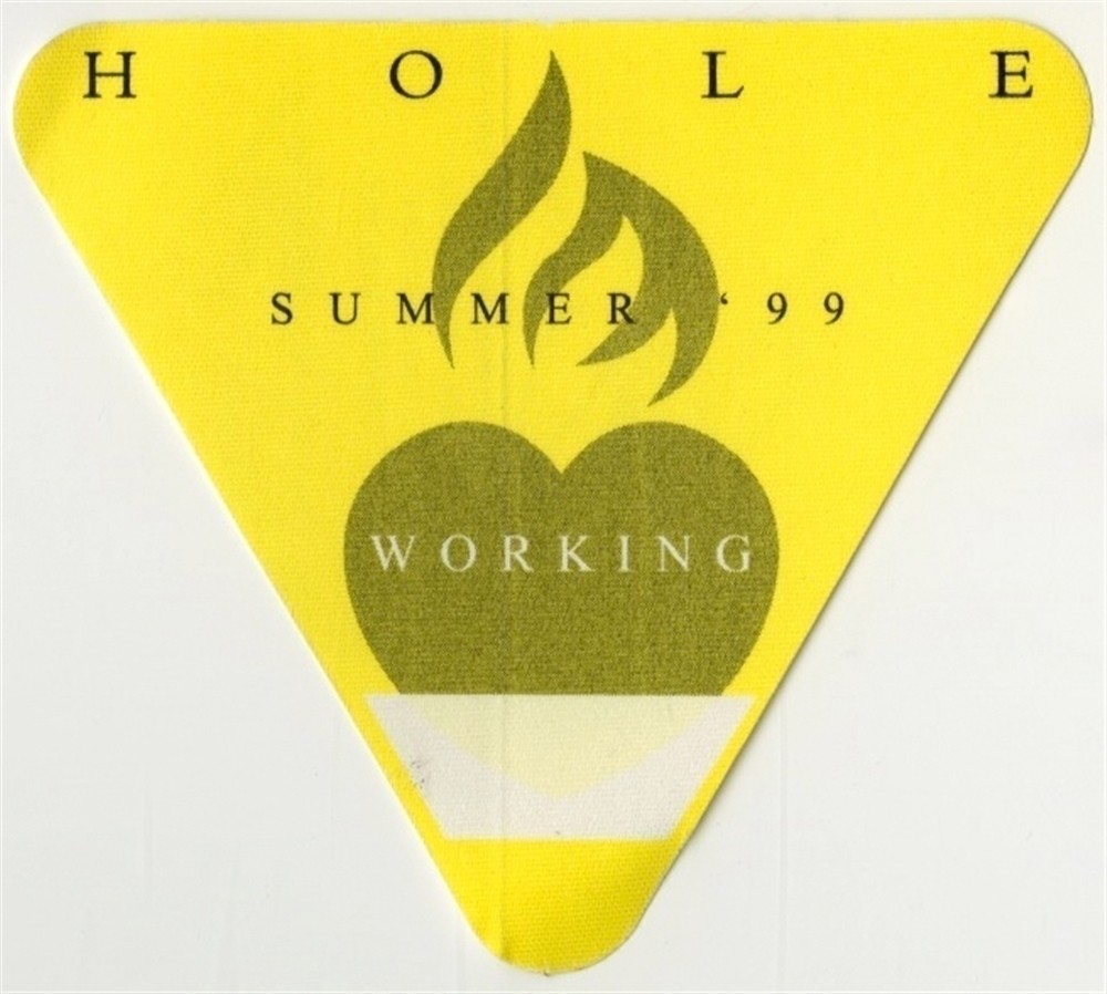Hole 1999 Celebrity Skin concert tour (Courtney Love) Working Backstage Pass