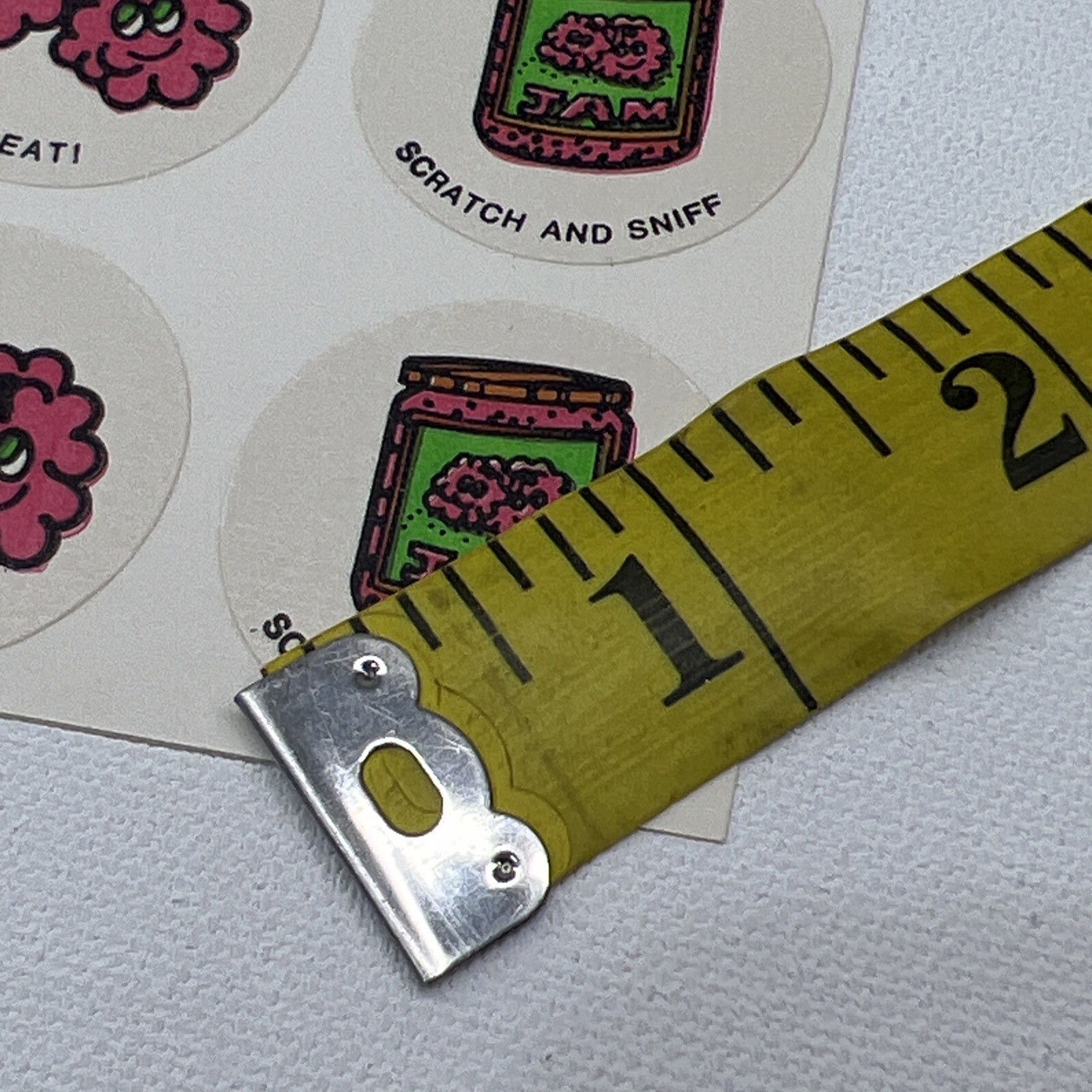 RARE Vintage Matte Scratch & Sniff Stickers 70’s Raspberries Raspberry Jam