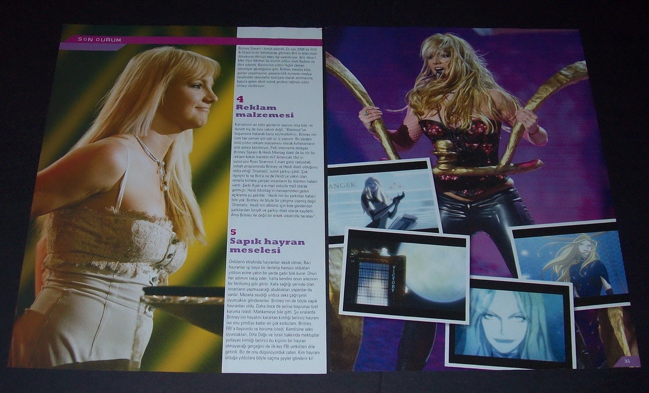 BRITNEY SPEARS Turkish 2008 Magazine PHOTOS – THOM YORKE – RADIOHEAD 41119