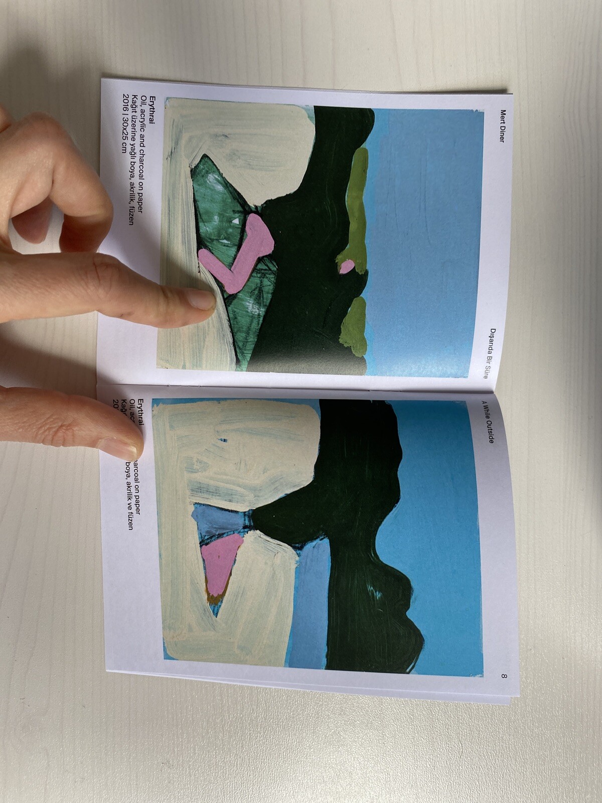 Mert Diner at Rem Istanbul painting Exhibition guide booklet 2019