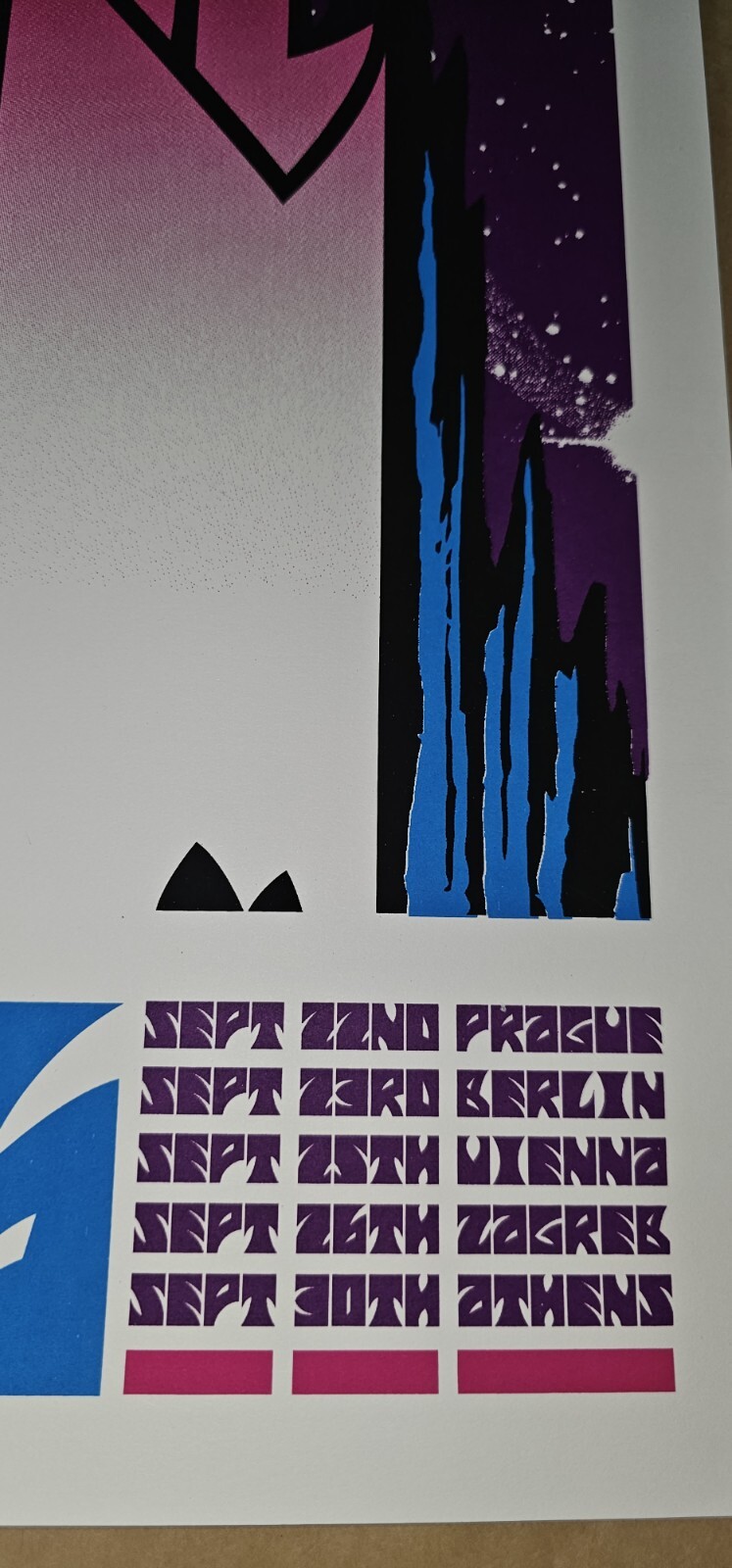 Pearl Jam Official 2006 Europe Tour Brad Klausen Poster Screen Print Vedder