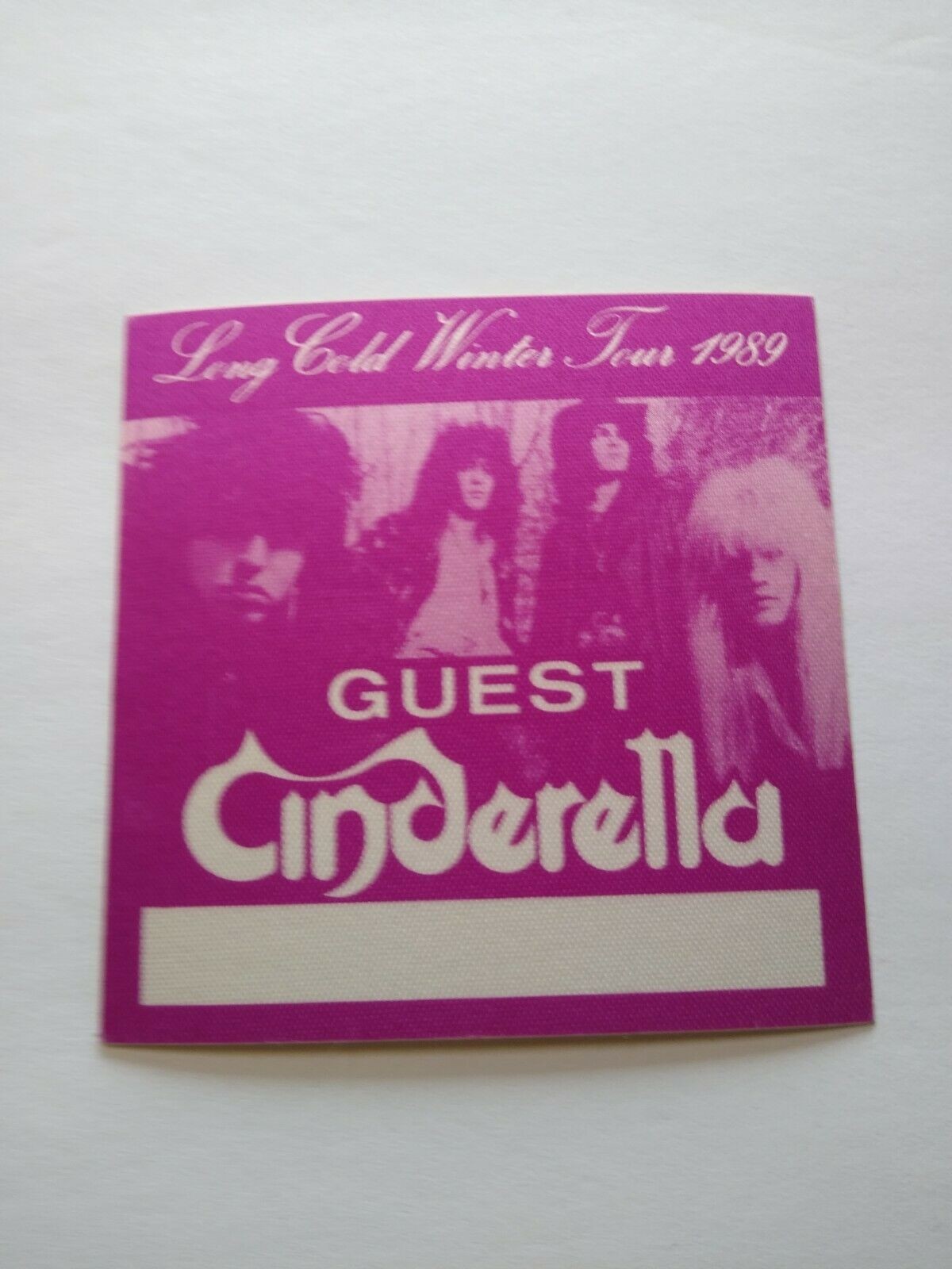 Cinderella Backstage Pass Original Concert Tour Hard Rock Music Metal Purple