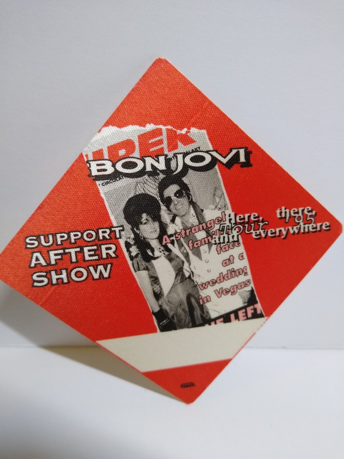 Bon Jovi Backstage Pass Original 1995 Original Here There and Everywhere Red