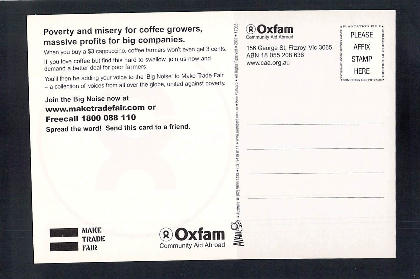 V07035 Australia Avant Card #7035 What’s That In Your Coffee? postcard