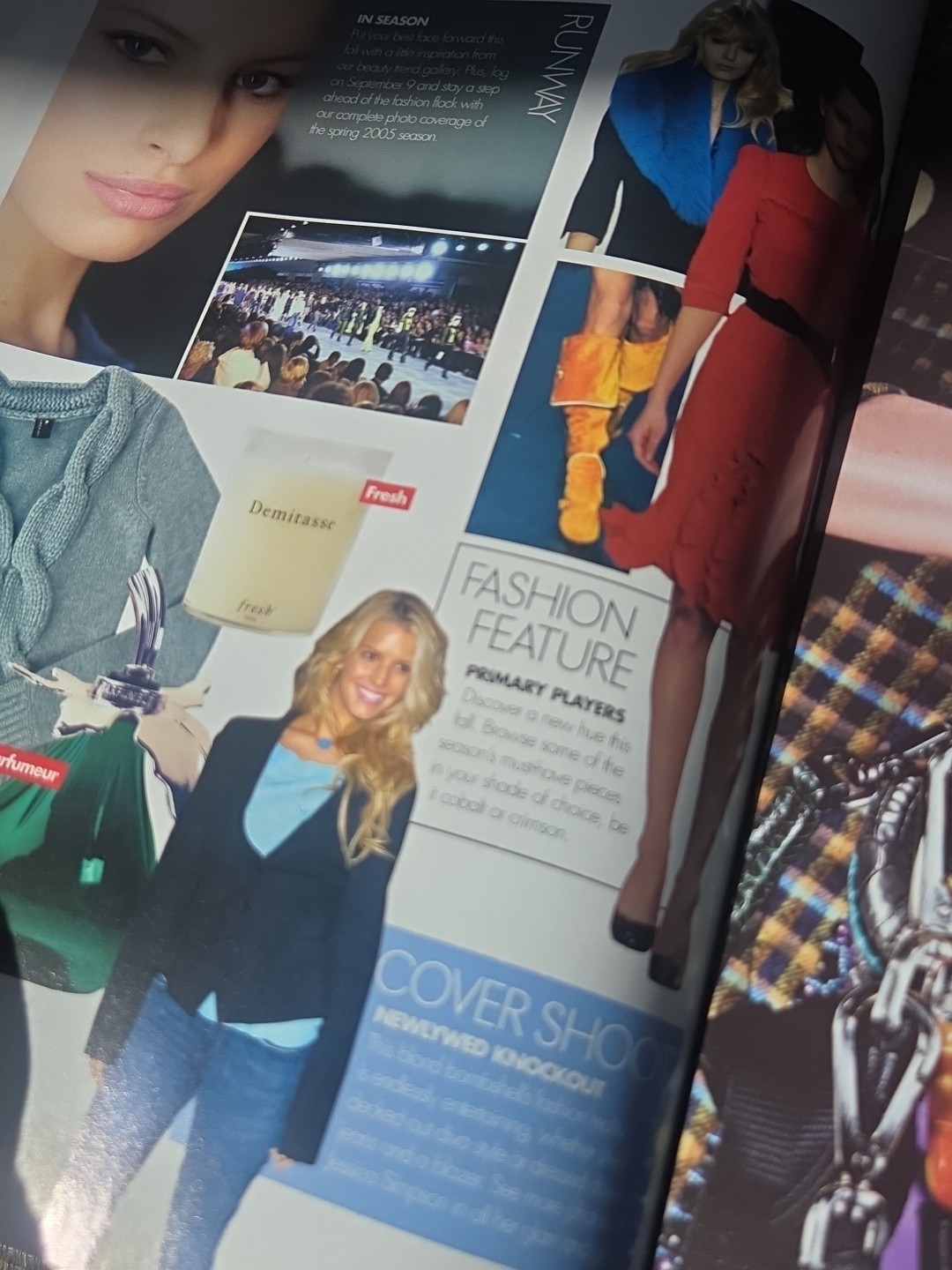 September 2004 ELLE Vintage Fashion Magazine JESSICA SIMPSON 500+ Pages Ads