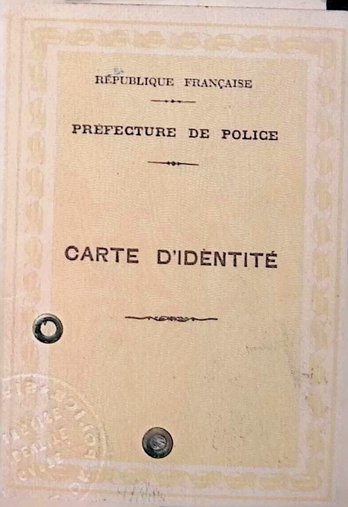 French ID Card 1940 Marie Thérèse Leiffer Paris Préfecture Police 982007