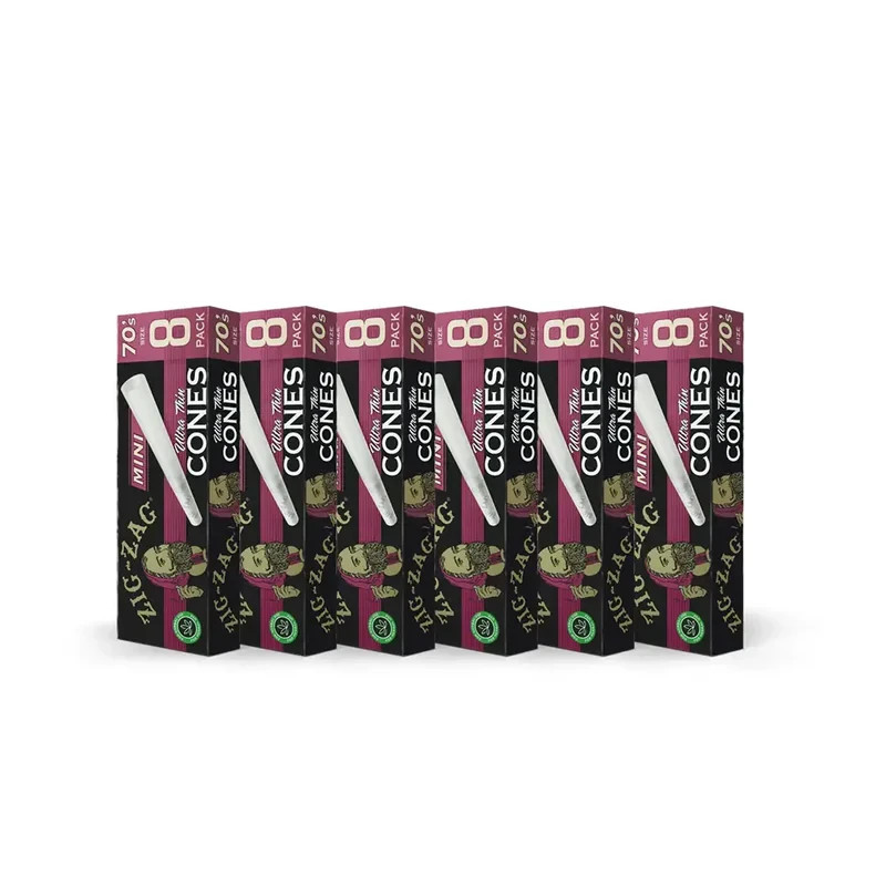 Zig-Zag 70’s Ultra Thin Mini Pre Rolled Cones – 6 Pack | Best Price!
