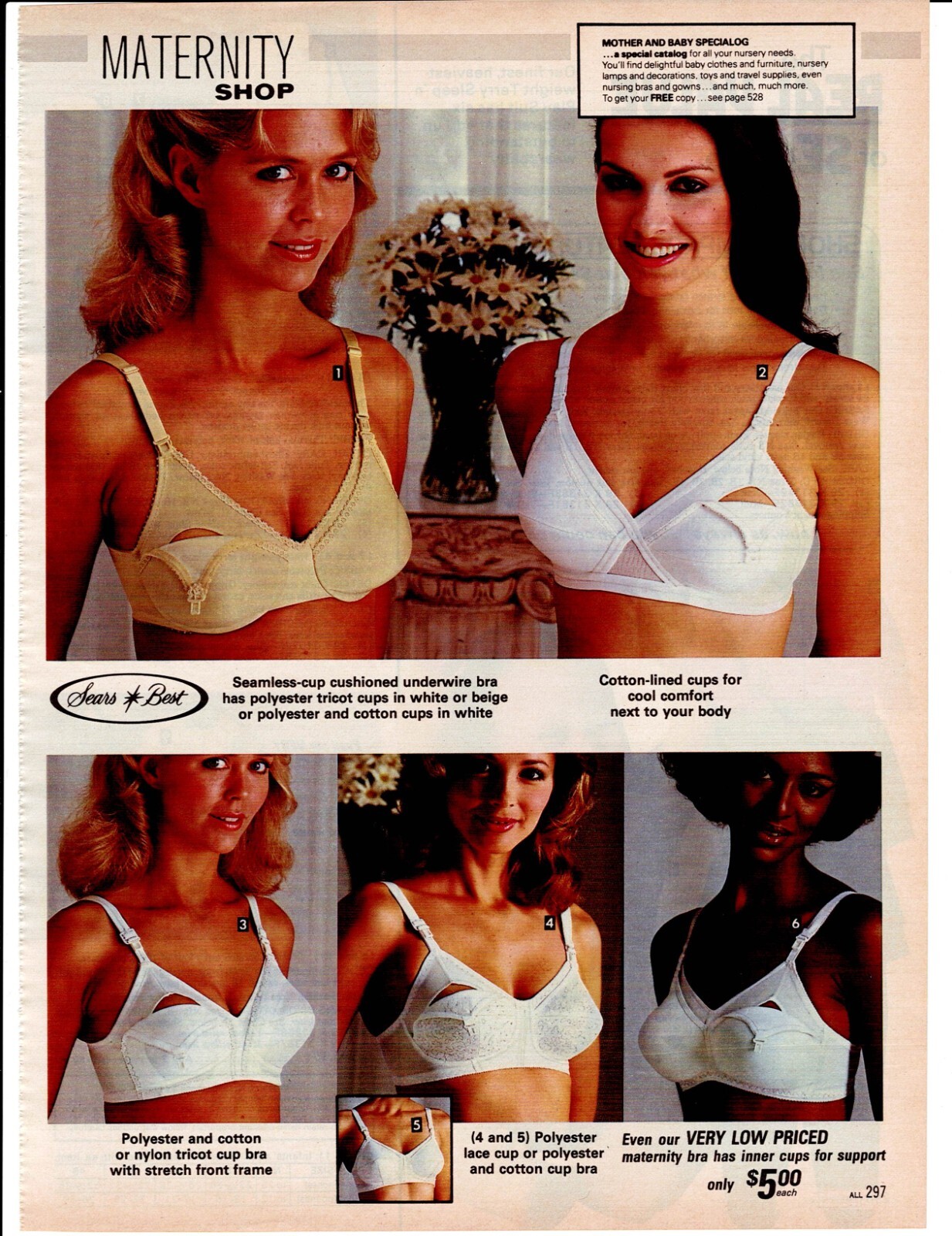 VINTAGE 80’S CATALOG LADIES BRAS SLIPS GARTER BELTS PHOTO CLIPPING AD PRINTS