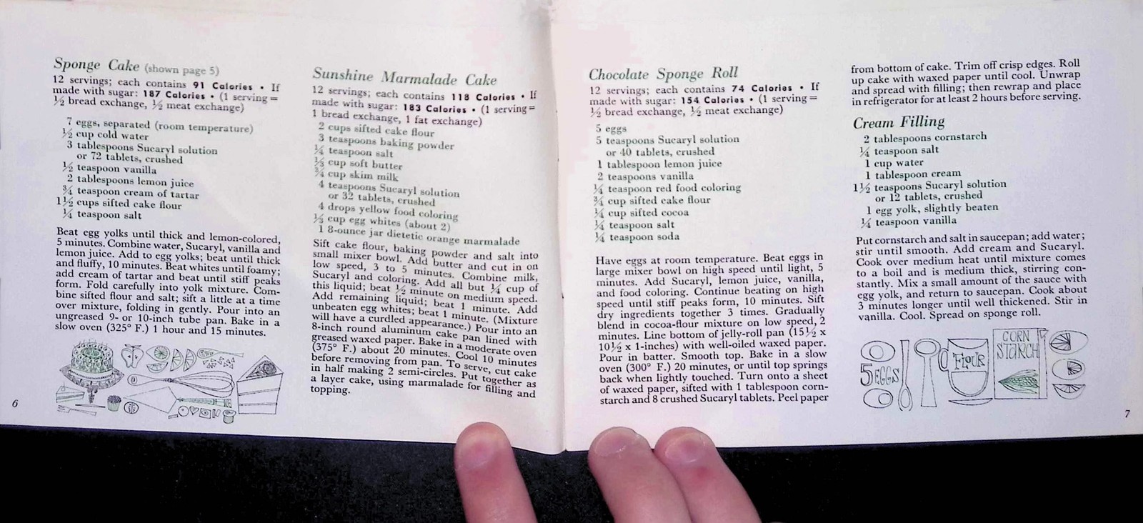 1960s Sucaryl Recipe Booklet – Non-Caloric Sweetener – Health Trends – USA