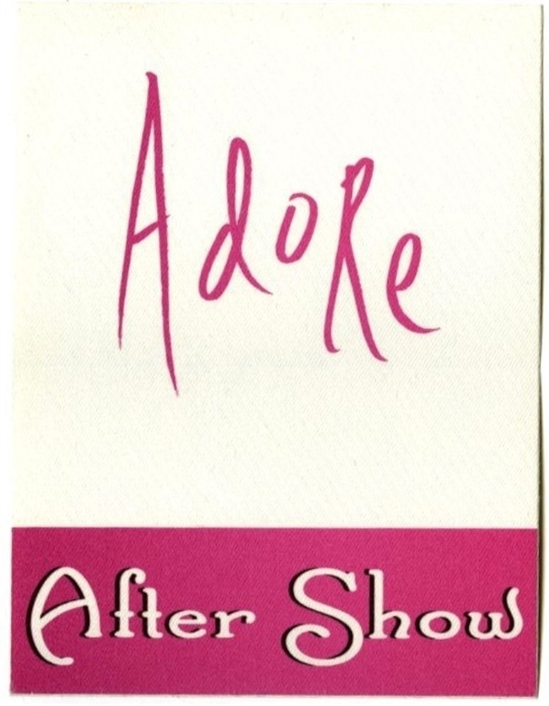 Smashing Pumpkins 1998 Adore concert tour After Show Backstage Pass