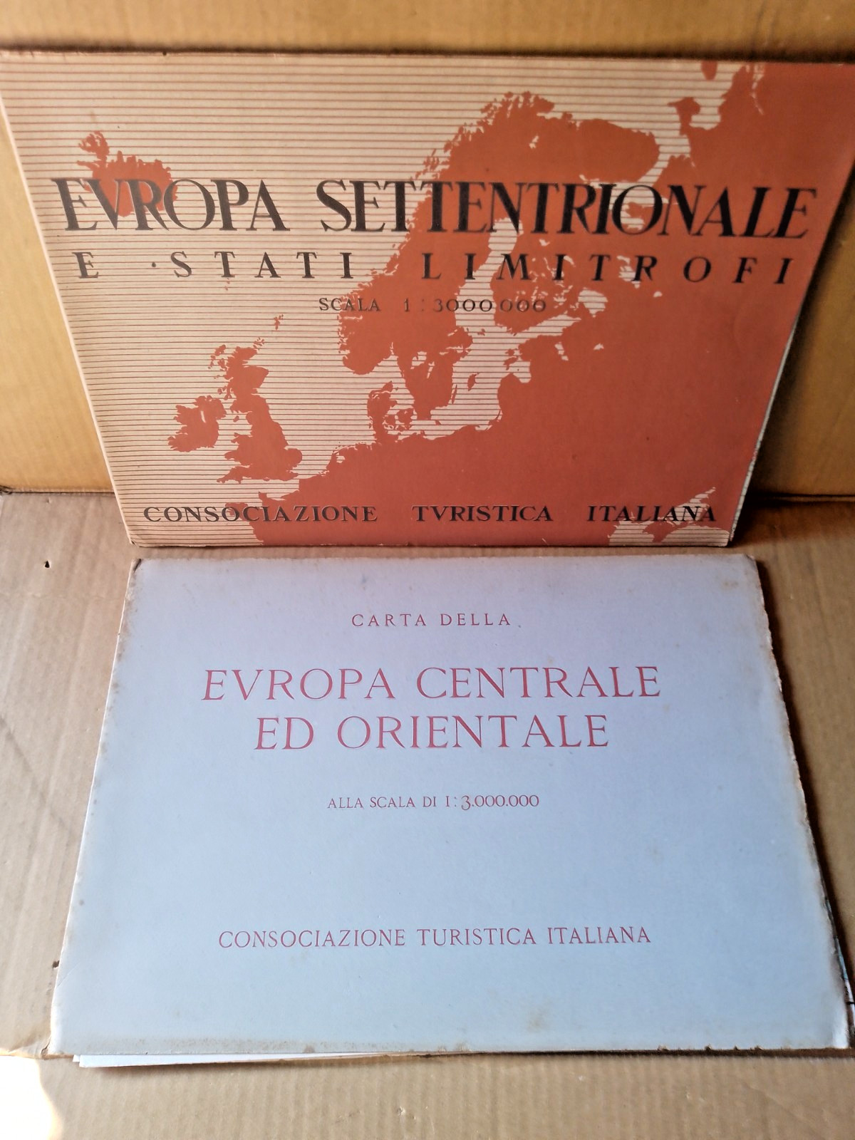 Cartina EUROPA SETTENTRIONALE -EUROPA CENTRALE Consociazione Turistica Italia