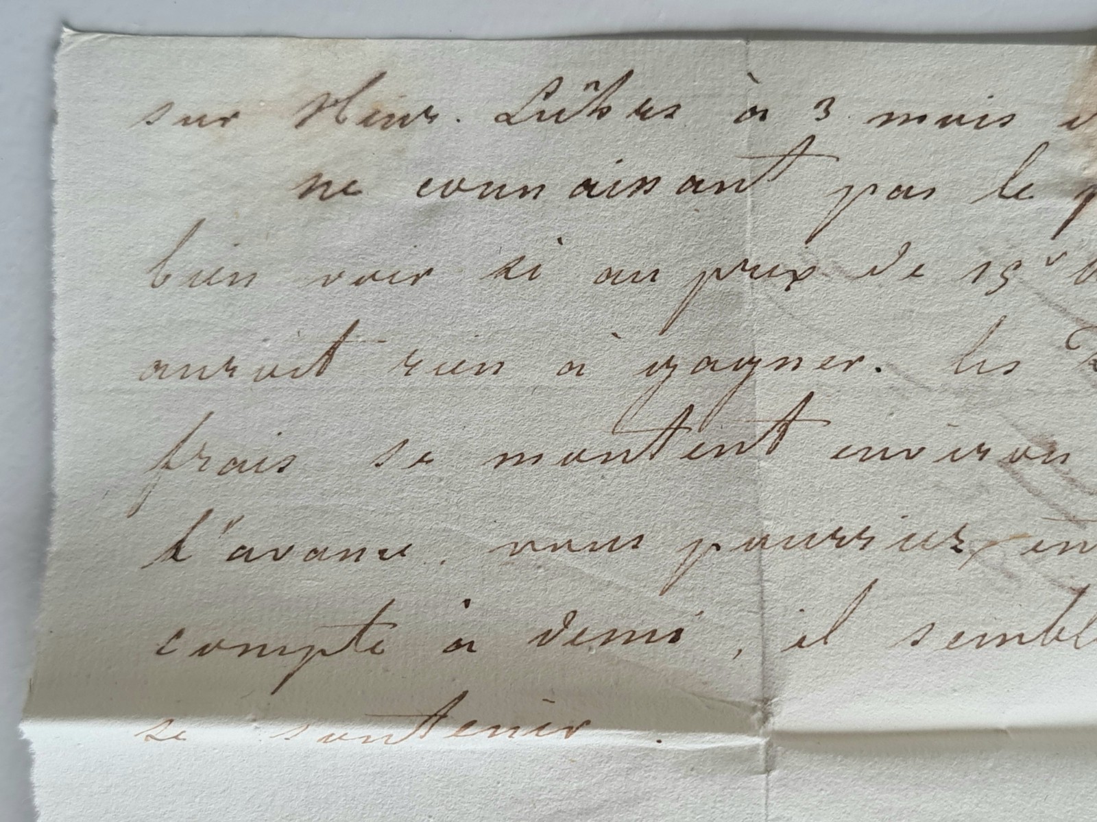 Old Letter Mail Hamburg Bordeaux 15 June 1819 Restoration Era.