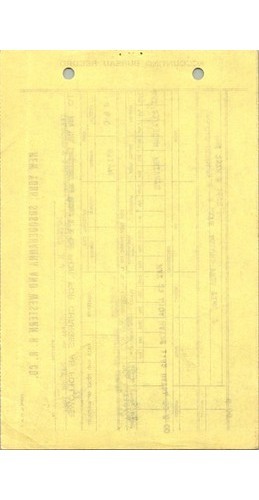 NY Susquehanna & Western Railroad Demurrage Record B & O 1941 Form G.F.A. 4 Data