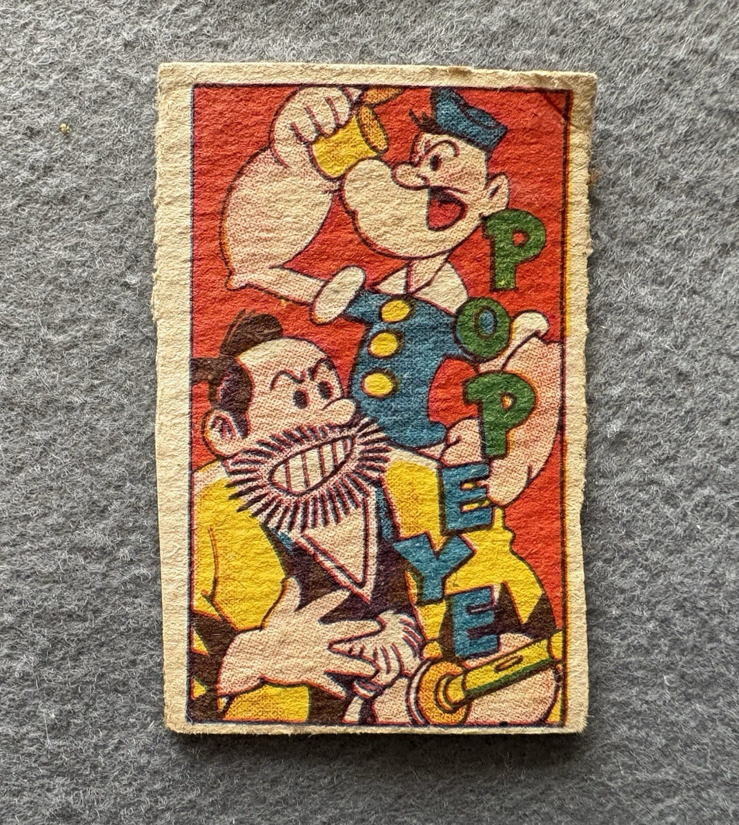 POPEYE Menko Cards 5pcs Lot 1940s-1950s Japan Vintage Anime Collectible Set