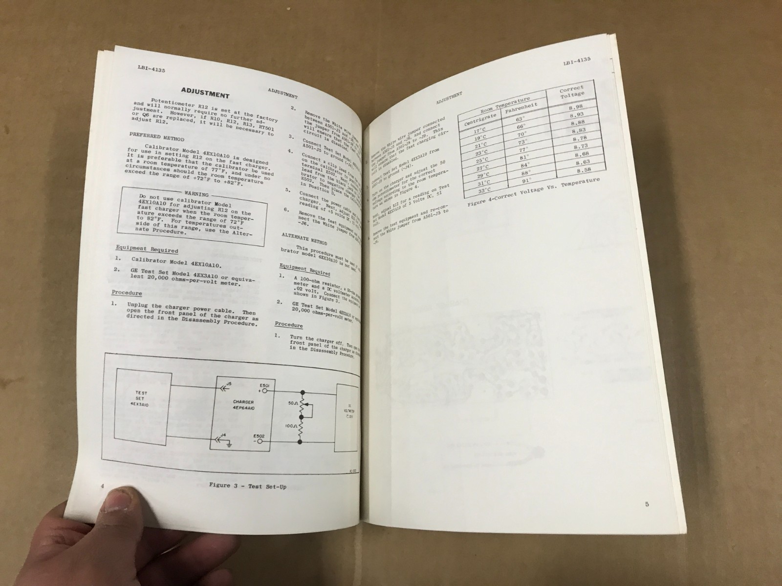 Vintage GE Model 4EP64A10 Battery Chargers Maintenance Manual