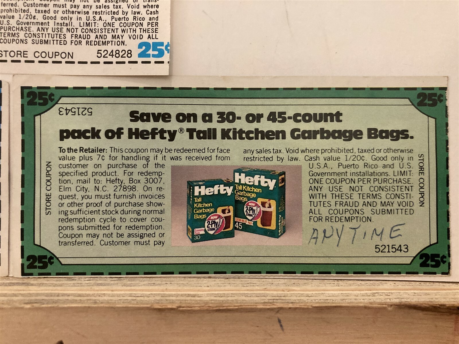 1982 1983 Hefty Garbage Can Bags Expired Manufacturer Coupons