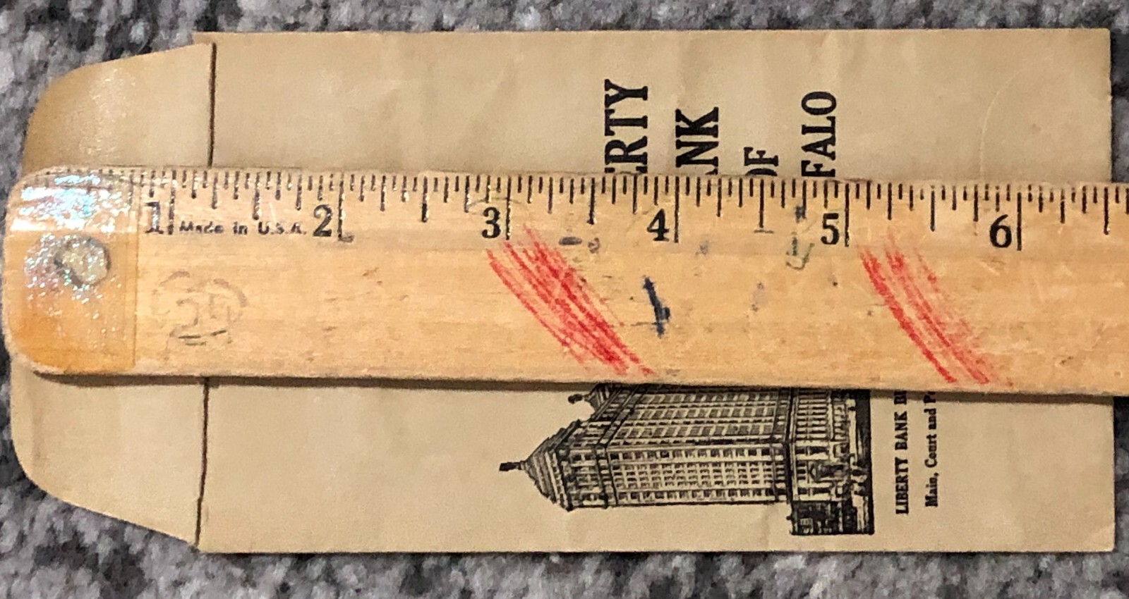 Vintage Envelope 1940’s Liberty Bank of Buffalo Building Pearl Street Original