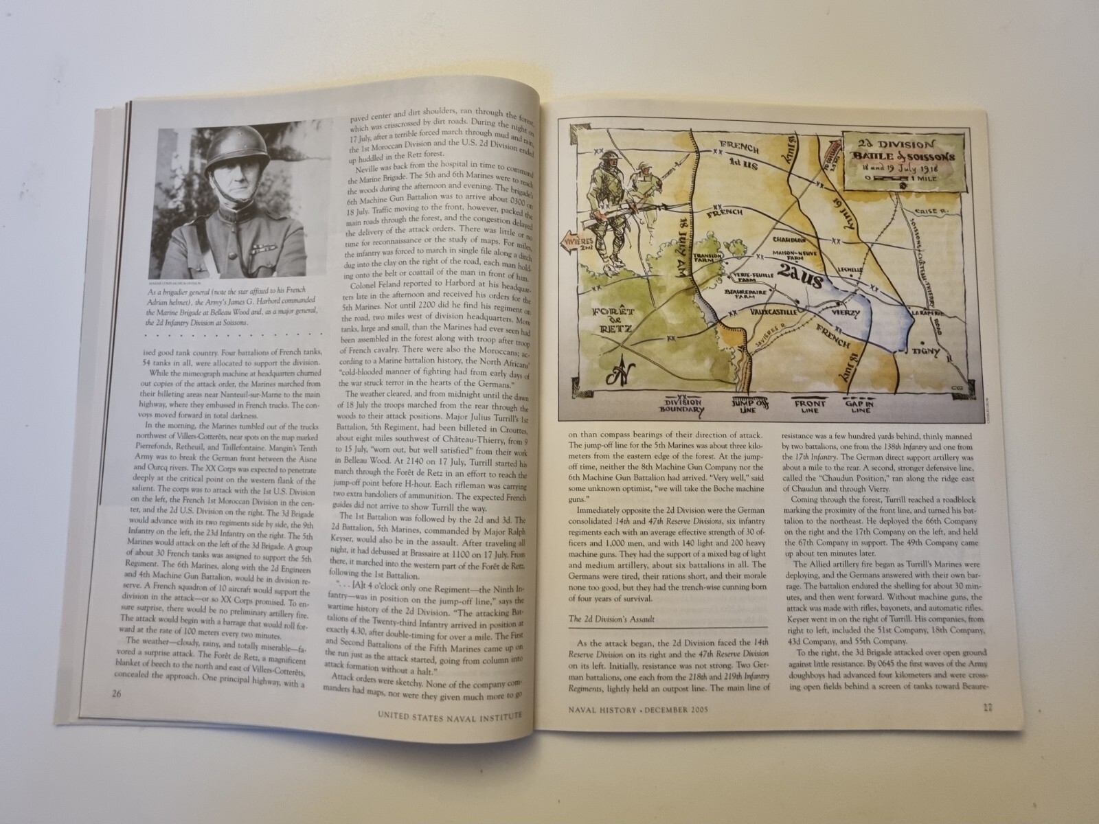 Naval History Magazine Marines Fight The Great War December 2005 Vol. 19 No.6