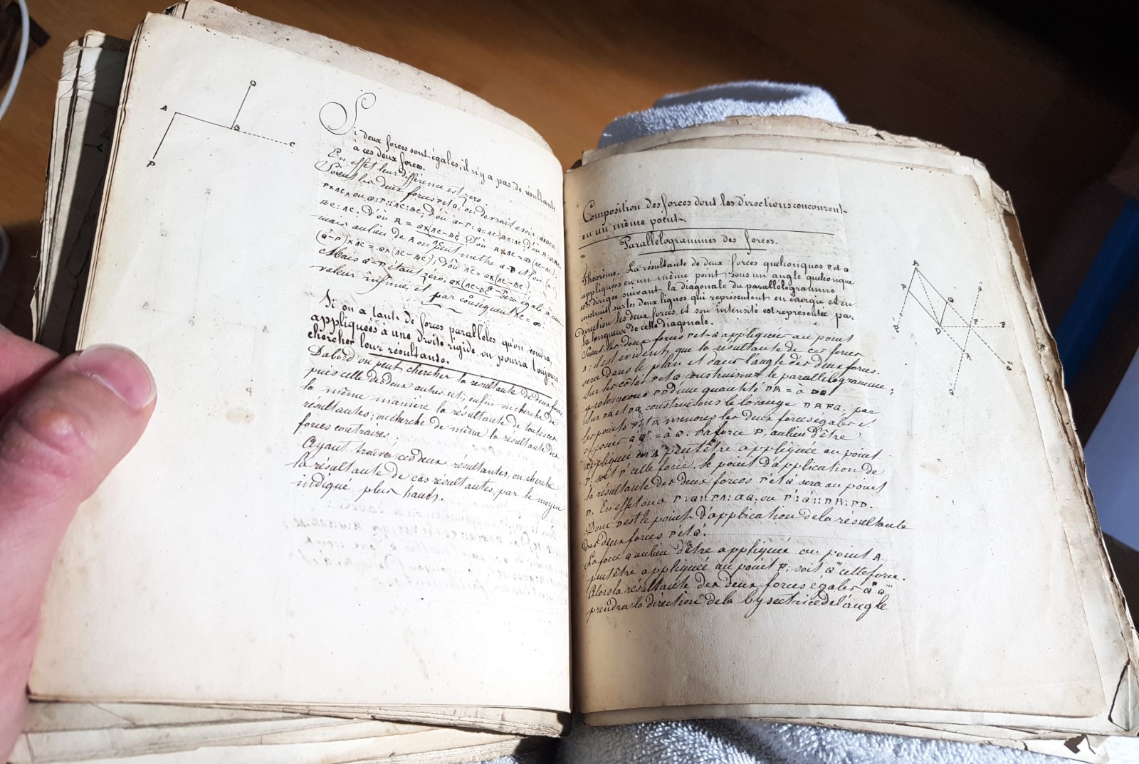Important 19th Century Physics Chemistry Manuscript Set, Many Diagrams