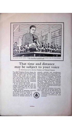 AT & T Long Lines Employee Magazine Bell System Telecom Feb 1930 AT&T Corp.
