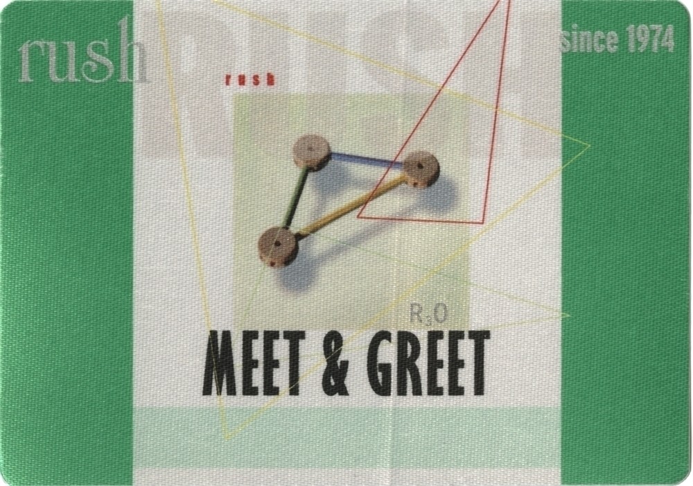 Rush 2004 30th Anniversary concert tour Meet & Greet Backstage Pass
