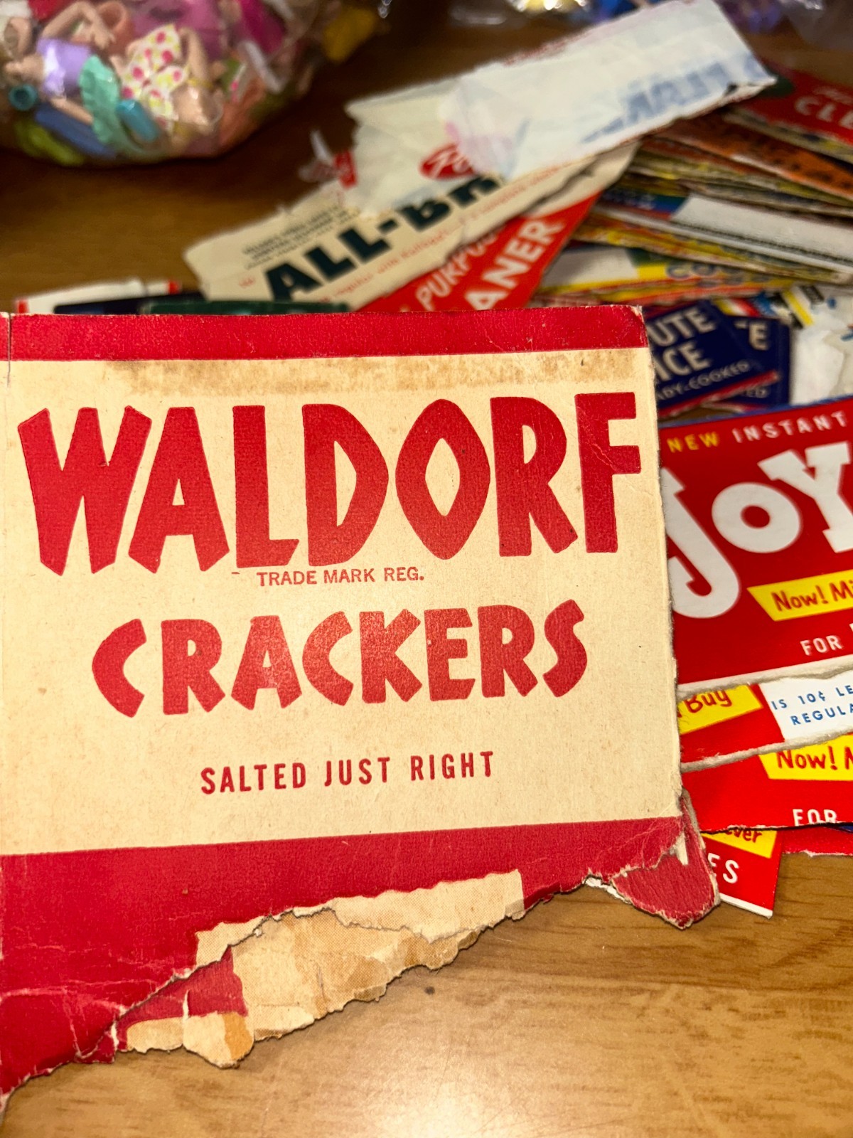 Vintage Grocery Labels, Box Tops, Cereal labels lot