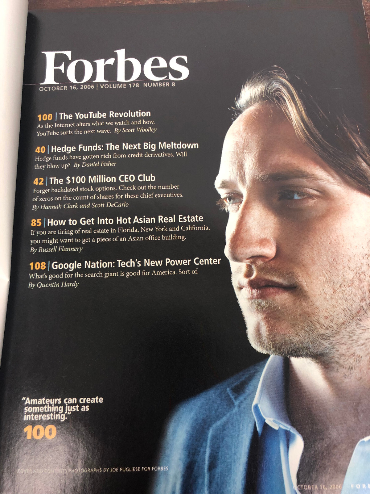 Vintage Forbes October 2006 Magazine – The Youtube Revolution