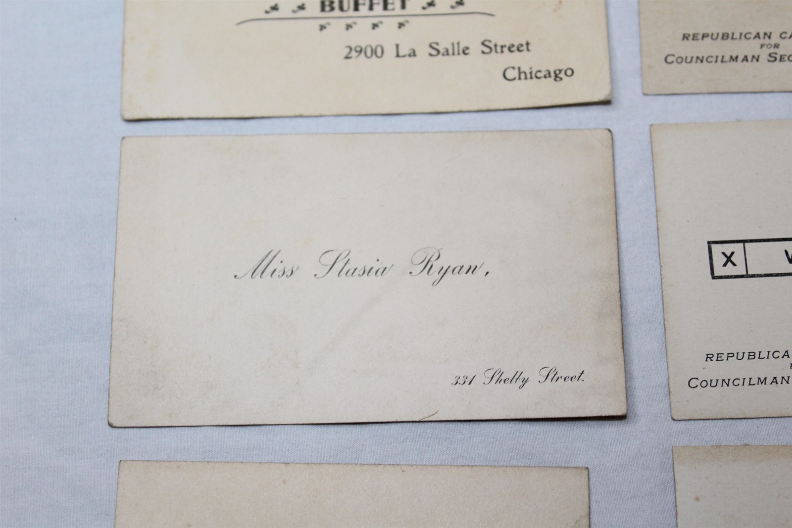 Business & Political Cards Lot of 9 – 4 Different Antique