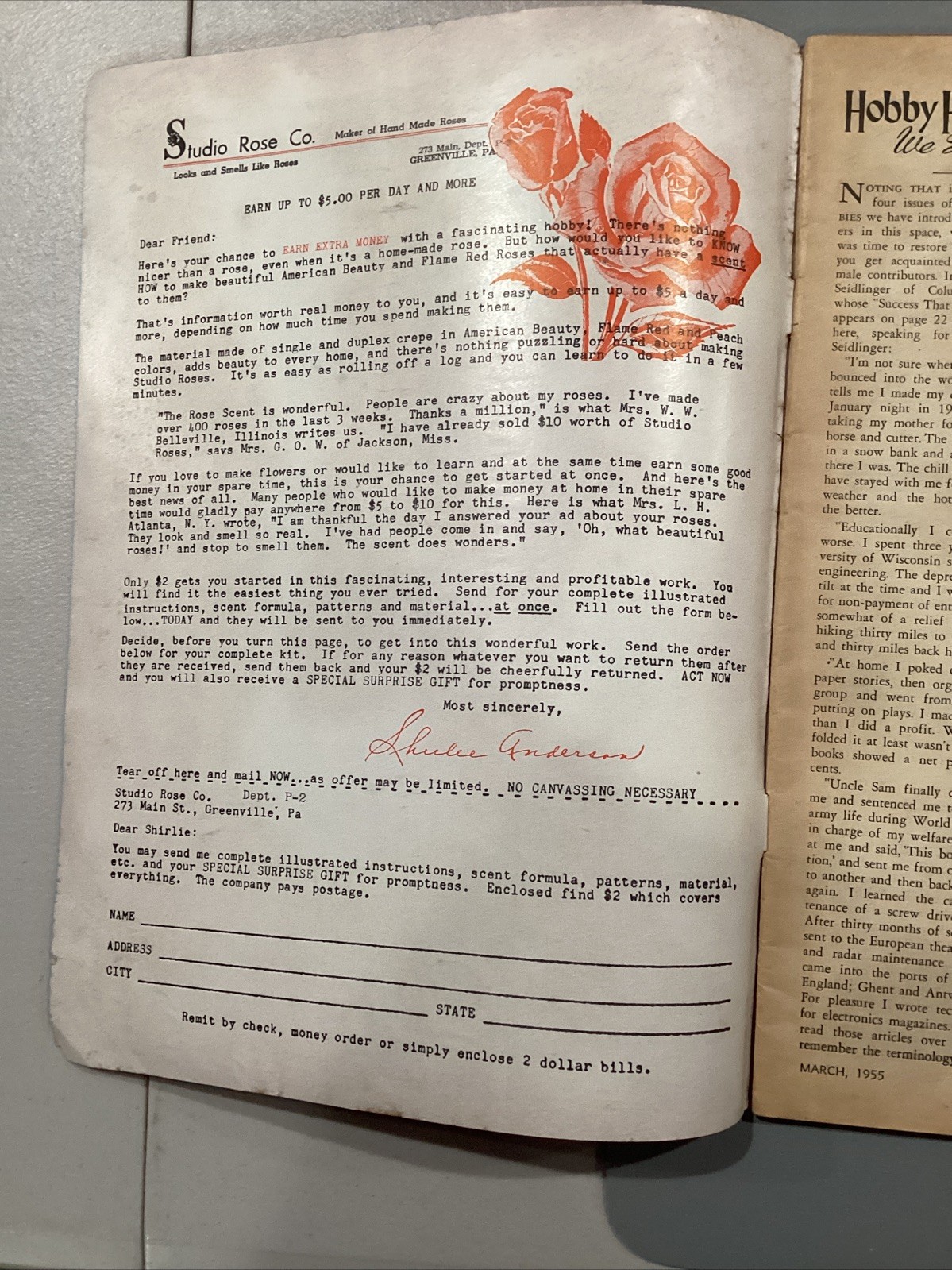 1955 Profitable Hobbies Mailer Magazine Meet Man With 800 Banks