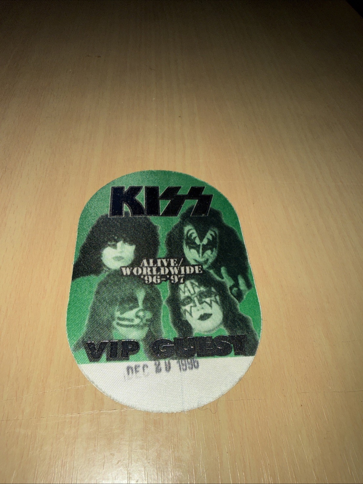 KISS 1996-97 Alive/Worldwide Tour Backstage Pass VIP