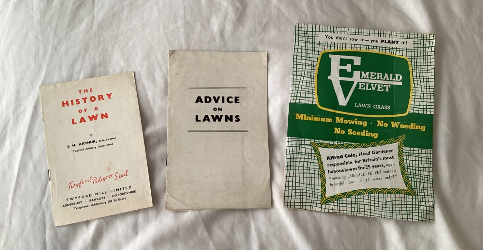 Vintage Lawn Care Brochures x3 / 1940’s/’50s Gardening Horticultural Ephemera