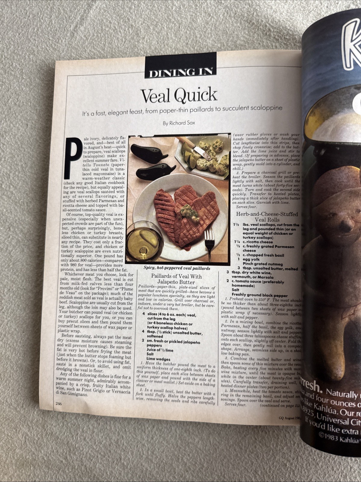 AUGUST 1984 GQ – GENTLEMANS QUARTERLY fashion magazine JOSEPH HELLER